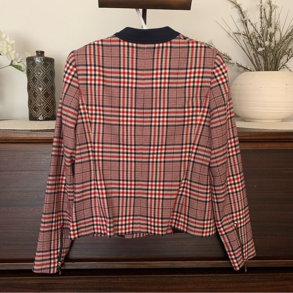 Tommy Hilfiger Plaid Zip-Up Jacket, Size Small - Picture 6 of 14